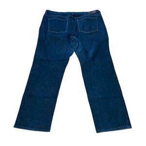 LRL Lauren Jeans, Straight cut, Stretchy, dark blue, 16